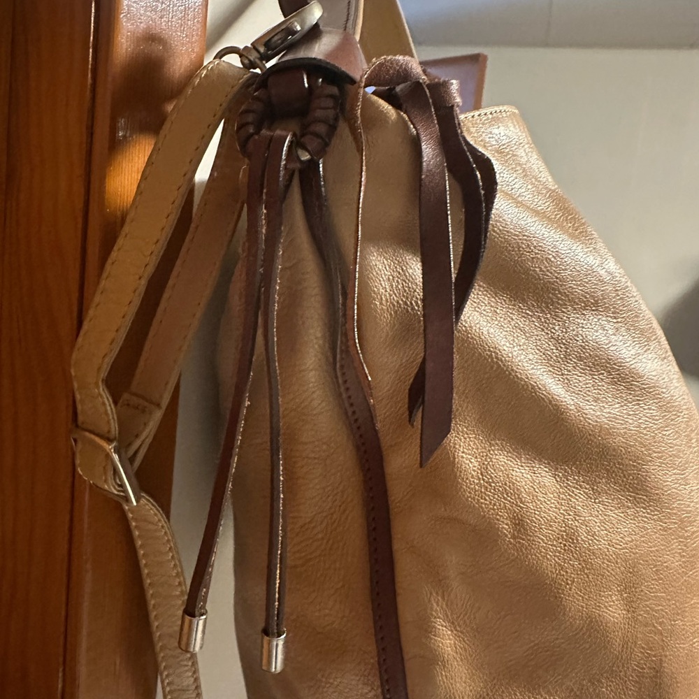 Tan Leather Shoulder Bag - Picture 6 of 8